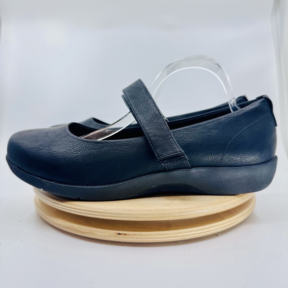 Comfortview Carla Mary Jane Flats Womens 11 WW Extra Wide Black Shoes